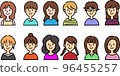 Illustration icons of various types of people 96455257