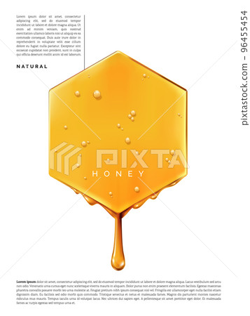 Vector Abstract Dripping Honey Element 3D Illustration under sunlight for Beauty and Healthcare Poster, Product Packaging, or Advertisement Background.	 Vector Abstract Dripping Honey Element 3D Illustration under sunlight for Beauty and Healthcare Poster, Product Packaging, or Advertisement Background.	 96455454