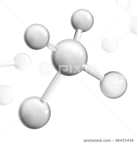 Abstract Transparent Atom, Cell, Nutrition or Collagen Element 3D Illustration for Beauty and Healthcare Poster, Product Packaging, or Advertisement Background. Abstract Transparent Atom, Cell, Nutrition or Collagen Element 3D Illustration for Beauty and Healthcare Poster, Product Packaging, or Advertisement Background. 96455456