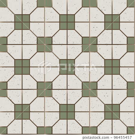 Vector Retro Iconic Old Hong Kong Flooring Tiles Seamless Pattern for Products or Wrapping Paper Prints. Vector Retro Iconic Old Hong Kong Flooring Tiles Seamless Pattern for Products or Wrapping Paper Prints. 96455457