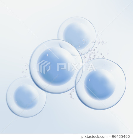 Abstract Transparent Atom, Cell, Nutrition or Collagen Element 3D Illustration for Beauty and Healthcare Poster, Product Packaging, or Advertisement Background. Abstract Transparent Atom, Cell, Nutrition or Collagen Element 3D Illustration for Beauty and Healthcare Poster, Product Packaging, or Advertisement Background. 96455460
