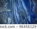 modern abstract dark blue and black watercolor brush strokes background 96456129