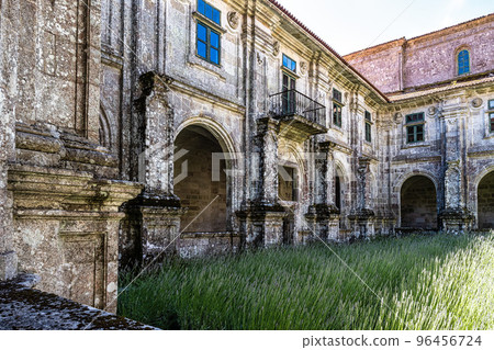 Courtyard of the monastery of Oseira at Ourense, Galicia, Spain. Monasterio de Santa Maria la Real de Oseira Courtyard of the monastery of Oseira at Ourense, Galicia, Spain. Monasterio de Santa Maria la Real de Oseira 96456724