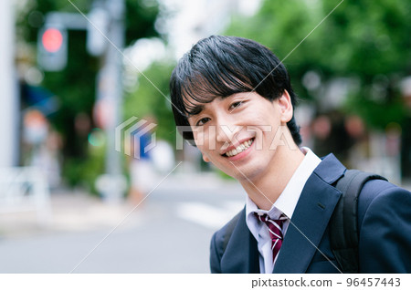 Smiling high school boy Smiling high school boy 96457443