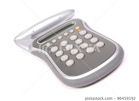 Vintage calculator, isolated on white Vintage calculator, isolated on white 96459192