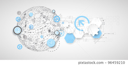 Abstract technology half - sphere background. Global network concept.Abstract technology sphere background. Global network concept. Abstract technology half - sphere background. Global network concept.Abstract technology sphere background. Global network concept. 96459210