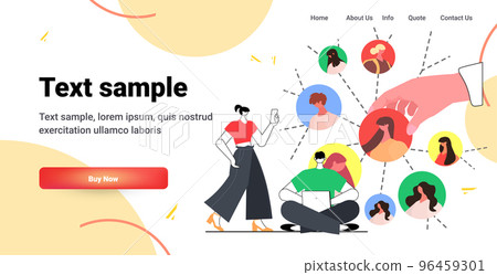 people avatars in social media network online communication concept horizontal people avatars in social media network online communication concept horizontal 96459301