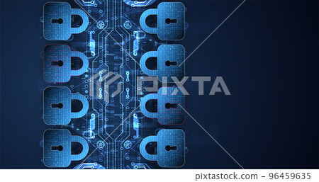 Data security Illustrates cyber data or information privacy idea. Color abstract internet technology. Data security Illustrates cyber data or information privacy idea. Color abstract internet technology. 96459635