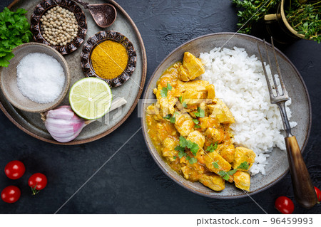 chicken cooked with curry sauce chicken cooked with curry sauce 96459993