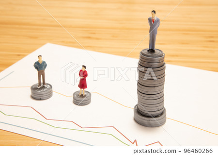 Image of wage gap and social statistics 96460266