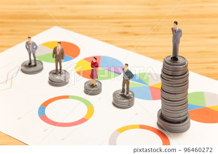 Image of wage gap and social statistics Image of wage gap and social statistics 96460272