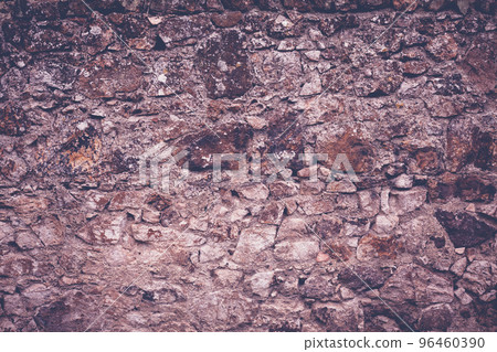 Old stone castle wall texture calming cold color. Old stone castle wall texture calming cold color. 96460390