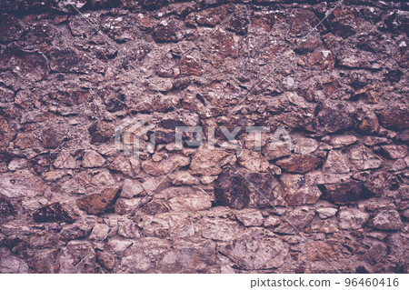Old stone castle wall texture calming cold color. Old stone castle wall texture calming cold color. 96460416