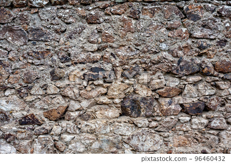 Old stone castle wall texture. Old stone castle wall texture. 96460432