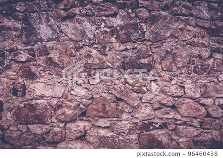 Old stone castle wall texture calming cold color. Old stone castle wall texture calming cold color. 96460438