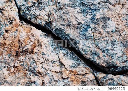 Crack in the rock on mountain in various colors. Crack in the rock on mountain in various colors. 96460625