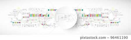 Abstract technology concept. Circuit board, high computer color background. Vector illustration with space for content, web - template, business tech presentation. Abstract technology concept. Circuit board, high computer color background. Vector illustration with space for content, web - template, business tech presentation. 96461190