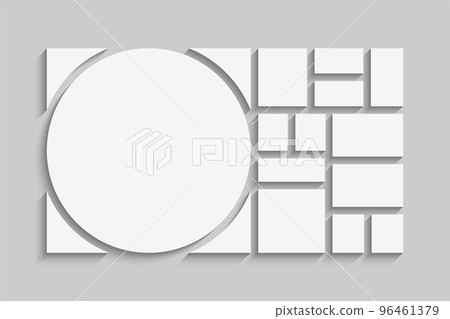 Template collage of thirteen frames, images, photo 96461379