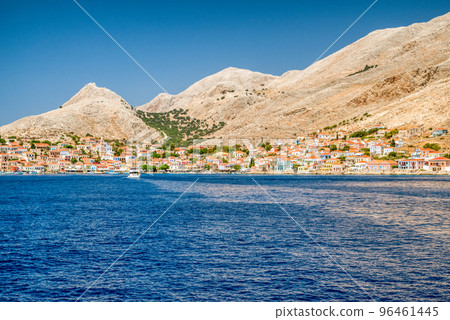 Picturesque small island Halki in Greece Picturesque small island Halki in Greece 96461445