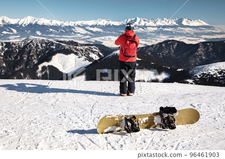 Snowboarder on the hill Snowboarder on the hill 96461903