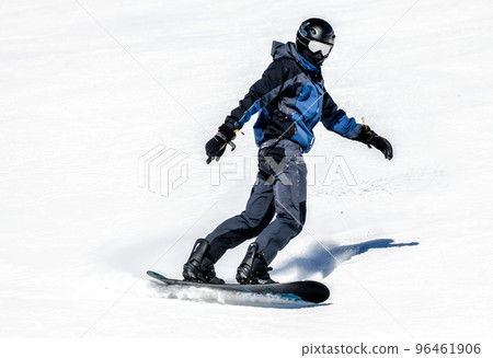 Snowboarding. Snowboarder on the slope Snowboarding. Snowboarder on the slope 96461906
