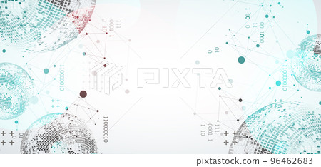 Abstract technology sphere background. Global network consept. 96462683