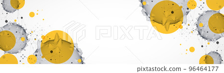 Sphere theme with connected lines in technology style background. Wireframe illustration. Abstract 3d grid design. Sphere theme with connected lines in technology style background. Wireframe illustration. Abstract 3d grid design. 96464177