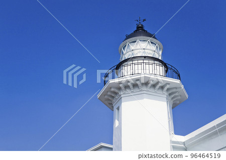 Close-up of Lighthouse with the blue sky background Close-up of Lighthouse with the blue sky background 96464519