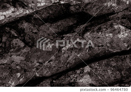 Mountain close up black and white. Stone texture. Mountain close up black and white. Stone texture. 96464780