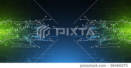 Abstract background on technological and scientific topics. Various techno details with using digital code. Vector format. Abstract background on technological and scientific topics. Various techno details with using digital code. Vector format. 96466075