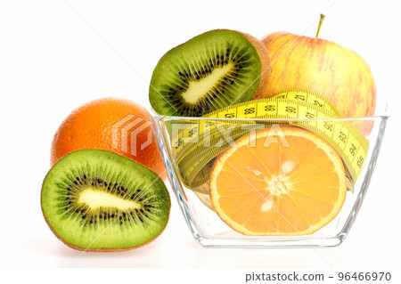 Fruit in transparent bowl Fruit in transparent bowl 96466970