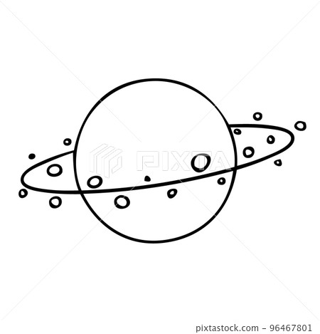 Esoteric planet symbol. Celestial signs. Vector illustration in hand drawn style Esoteric planet symbol. Celestial signs. Vector illustration in hand drawn style 96467801