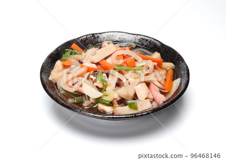 Niigata prefecture's local cuisine, soup with lots of ingredients "Noppe soup" 96468146