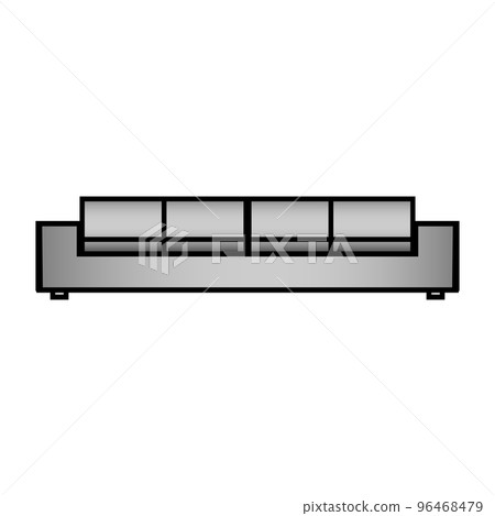 Sofa icon on white. 96468479