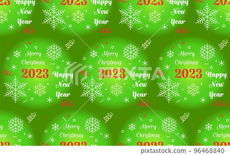 New Year 2023 packaging paper Merry Christmas, seamless vector background New Year 2023 packaging paper Merry Christmas, seamless vector background 96468840