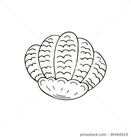 Monochrome Illustrations in hand draw style Monochrome Illustrations in hand draw style 96468928