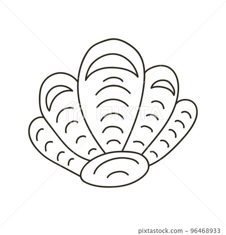 Monochrome Illustrations in hand draw style 96468933