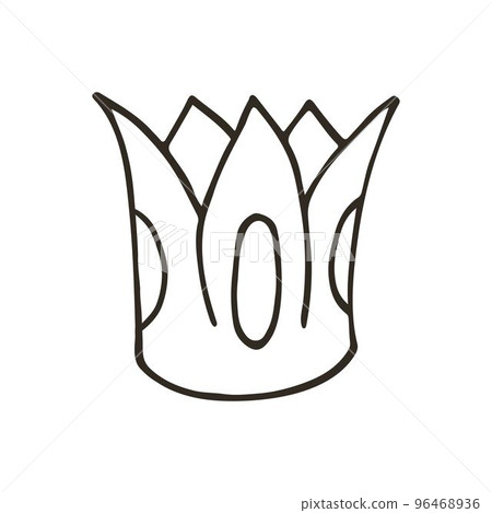 Monochrome Illustrations in hand draw style 96468936