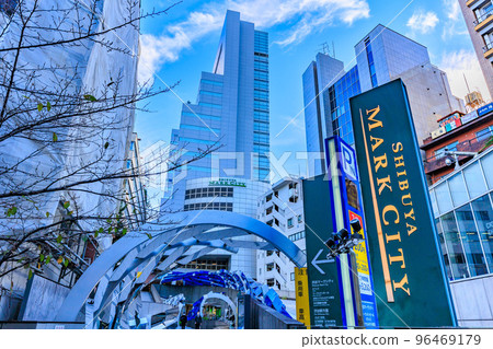 Shibuya Mark City West, the streets in front of Shibuya Station, Tokyo Shibuya Mark City West, the streets in front of Shibuya Station, Tokyo 96469179