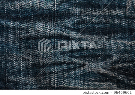 Detailed texture of dark denim cloth 96469601