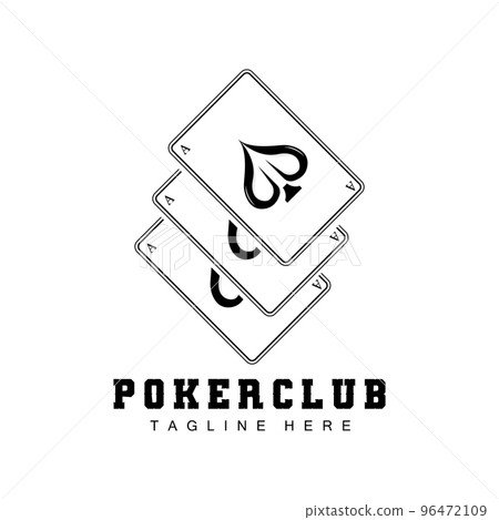 Poker Casino Card Logo, Diamond Card Icon, Hearts, Spades, Ace. Gambling Game Poker Club Design Poker Casino Card Logo, Diamond Card Icon, Hearts, Spades, Ace. Gambling Game Poker Club Design 96472109