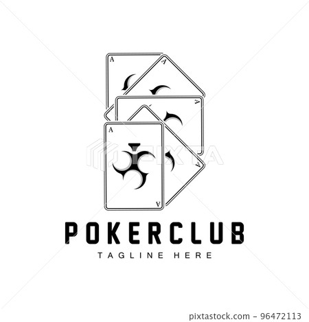 Poker Casino Card Logo, Diamond Card Icon, Hearts, Spades, Ace. Gambling Game Poker Club Design Poker Casino Card Logo, Diamond Card Icon, Hearts, Spades, Ace. Gambling Game Poker Club Design 96472113