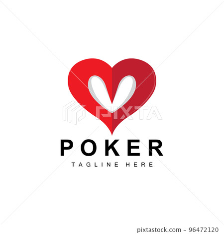 Poker Casino Card Logo, Diamond Card Icon, Hearts, Spades, Ace. Gambling Game Poker Club Design Poker Casino Card Logo, Diamond Card Icon, Hearts, Spades, Ace. Gambling Game Poker Club Design 96472120