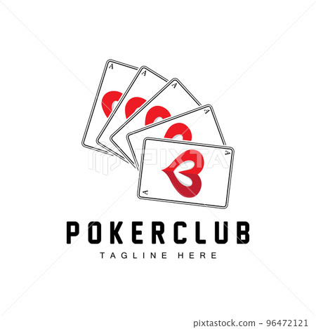 Poker Casino Card Logo, Diamond Card Icon, Hearts, Spades, Ace. Gambling Game Poker Club Design Poker Casino Card Logo, Diamond Card Icon, Hearts, Spades, Ace. Gambling Game Poker Club Design 96472121