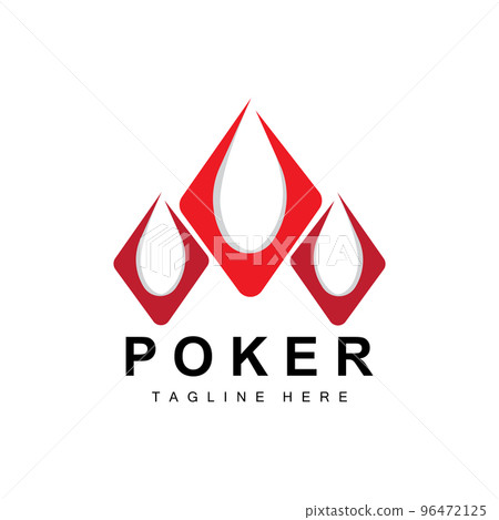 Poker Casino Card Logo, Diamond Card Icon, Hearts, Spades, Ace. Gambling Game Poker Club Design Poker Casino Card Logo, Diamond Card Icon, Hearts, Spades, Ace. Gambling Game Poker Club Design 96472125