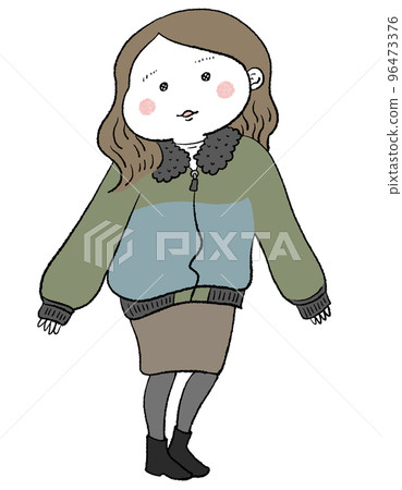 軍裝夾克女裝搭配 96473376