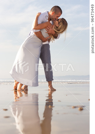 Blissful wife and husband during honeymoon Blissful wife and husband during honeymoon 96473449