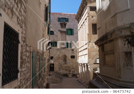 Croatia Sibenik old town streets Croatia Sibenik old town streets 96473742