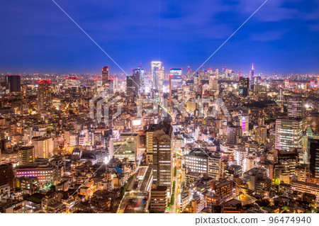 Night view from Yebisu Garden Place, Tokyo 96474940