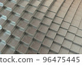 Wave of metal silver cubes 96475445